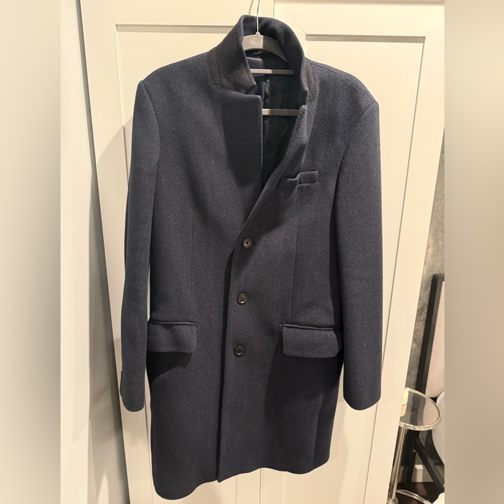 Club Monaco Navy Blue Pea Coat sz. 38 M